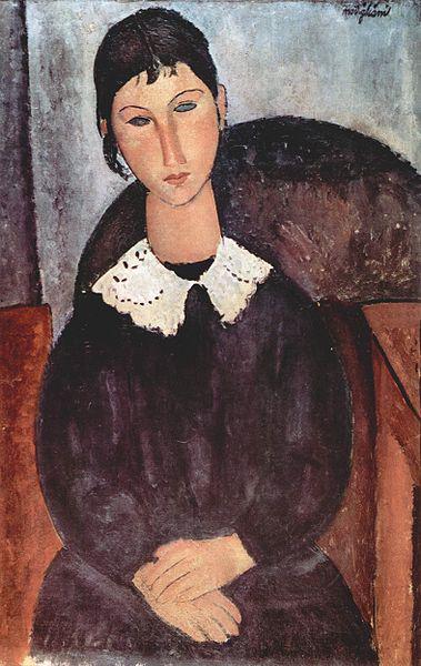 Amedeo Modigliani Elvira mit weissem Kragen China oil painting art